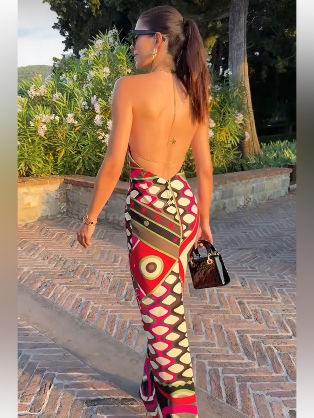 Emilio Pucci - Vivara print gown size 46 (10) - Picture 11 of 11